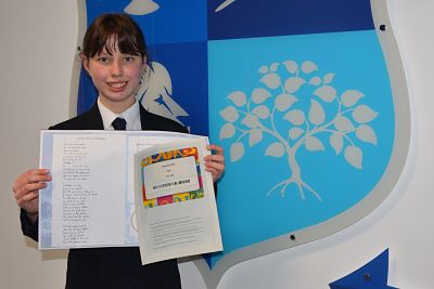 Congratulations to Abigail Bennet who was 2nd place winner in the countrywide Alliance for Learning Teaching School Poetry Competition 2020